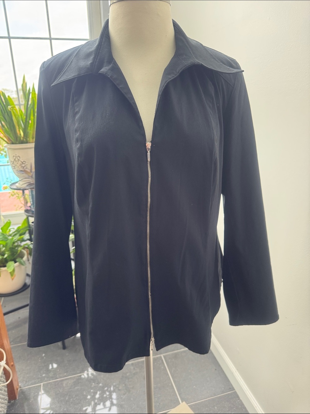 Lane Bryant Black Zip-Front Women's Jacket